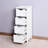 Chic White Drawer Cabinet With Modern Design For A Stylish Home Elegant Bathroom Storage Functional Pulls
