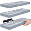 Ensemble de 3 tablettes flottantes longues avec fixation invisible Sorbus - bleu, 16 po-1450272125