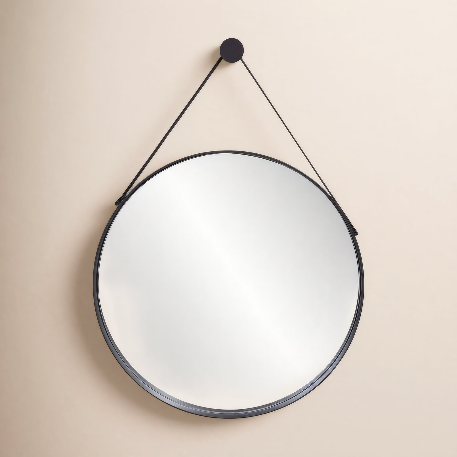 Emile Steel Round Mirror