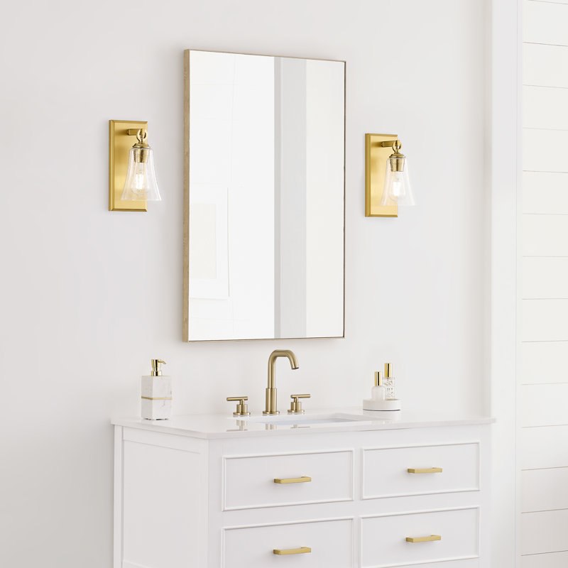 Applique murale 1 lumière Amja de, Bronze brillant