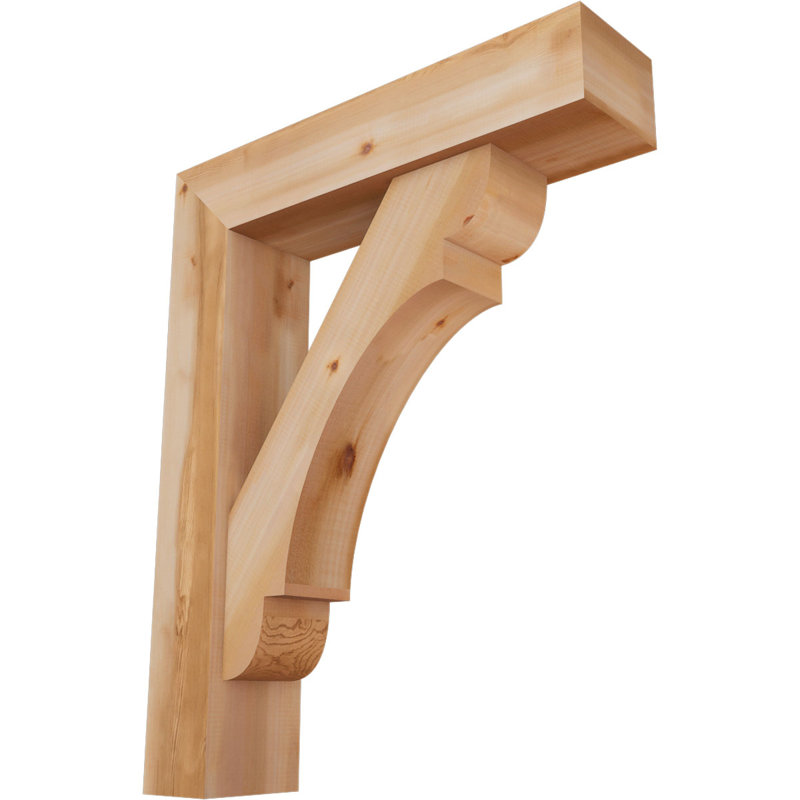 Support de bloc olympique avec entretoise décalée, 40 x 32, Cèdre rouge occidental de l 7 1/2 po (lisse)