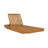 Acacia Wood Chaise Lounge with 2-Fold Thin Cushion - Outdoor Recliner with Water-Repellent Cushion, 79.6" L x 29" W, 300 lbs