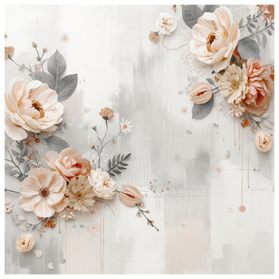 Couvertures à motif floral pastel