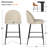 Ballance 25'' Upholstered Low Back Counter Stool-1998595913