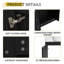 Meuble-lavabo mural de 28 po avec lavabo en céramique blanche et porte à fermeture en douceur | Idée de cadeau-754960087-754960081