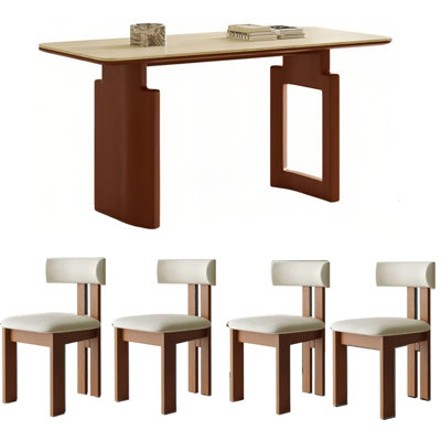 Table de salle à manger rectangulaire rétro