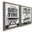 Toile avec cadre gris
