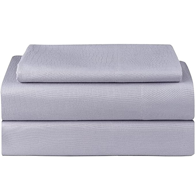 ENSEMBLE DE FEUILLES À SABLE, Argent, Ensemble literie pour lit simple