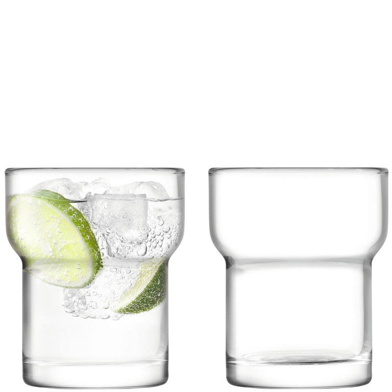 Utility Handmade Glass Drinking Glass, Clear