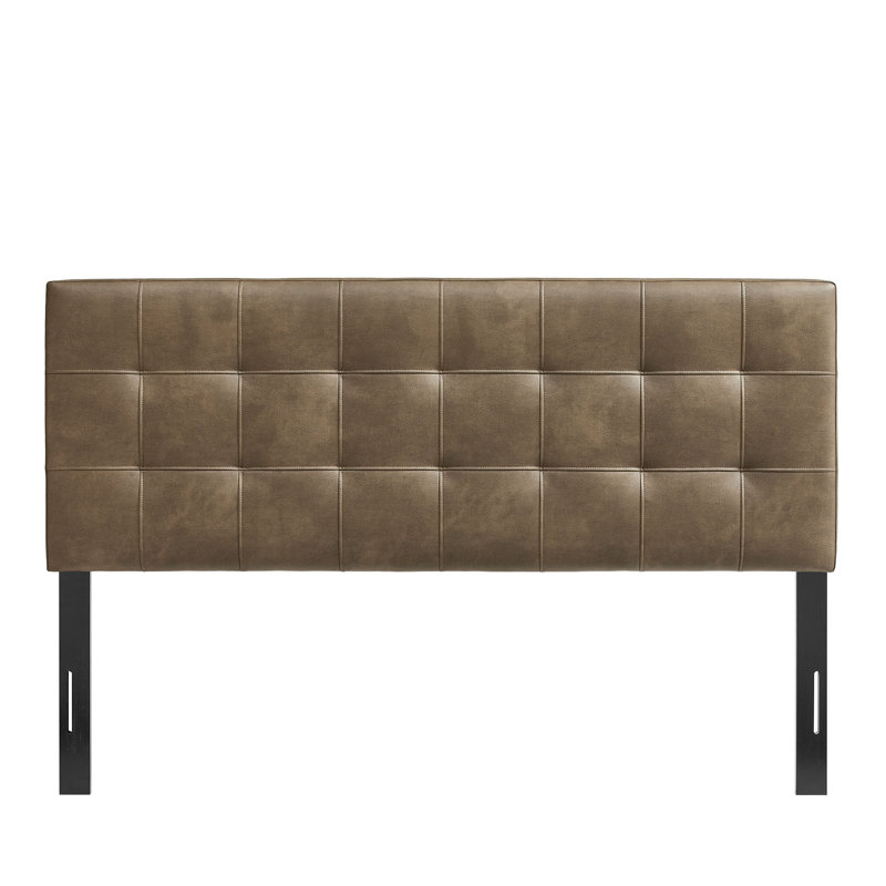 Tête de lit en cuir Peyton Vegan, Champignon, Très grand lit