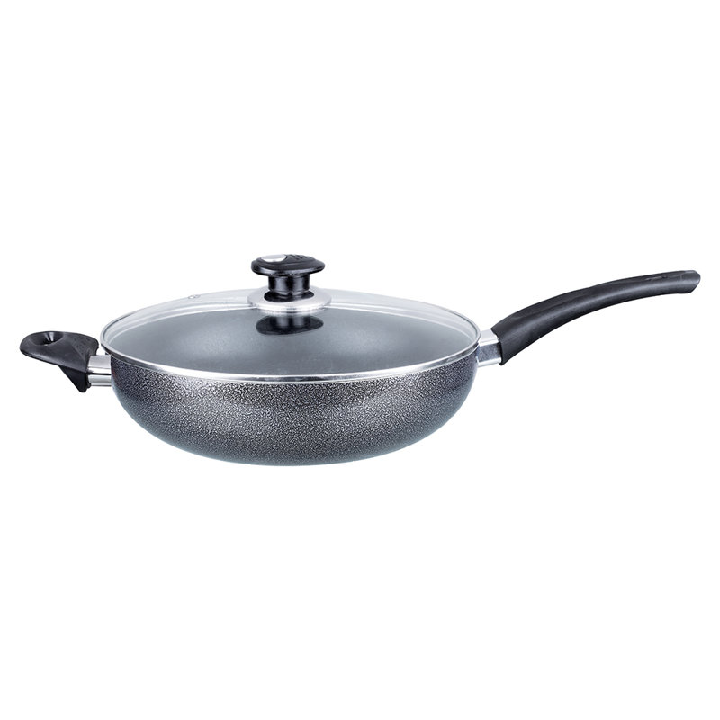 Brentwood 12'' Non-Stick Stainless Steel Wok with Lid