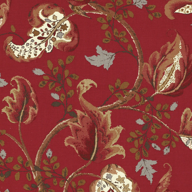 Tissu renard creux, Tomates / laiton