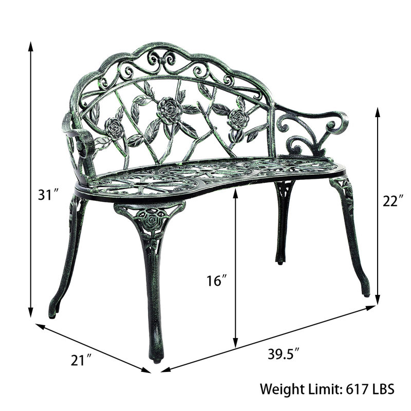 Banc de jardin Hartz, Vert