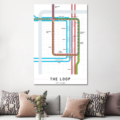 " Chicago Loop Map " by Project Subway NYC