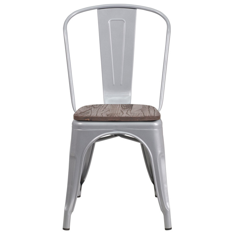 Chaise empilable Ketchum, argent
