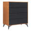 Commode Zarif noir et noyer