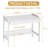 Solid Wooden Desk with Drawers, Manual Standing Desk Adjustable Height with Cable Hole-1328972864-1326642381