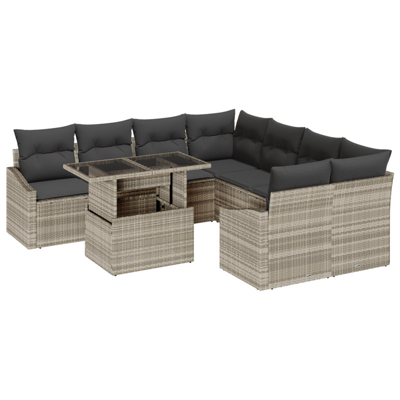 234cm Wide Patio Sofa with Cushions