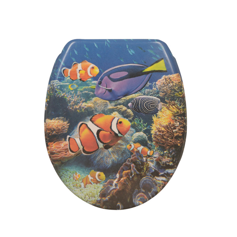 Aquarium Soft Close Elongated Toilet Seat