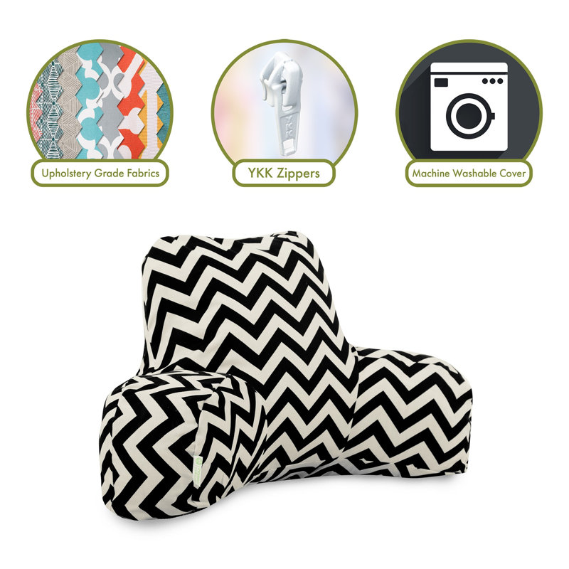 Outdoor Bed Rest Pillow, Black