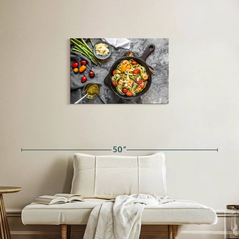 Spaghetti aux fruits de mer Yarlin, H 20 po x l 30 po