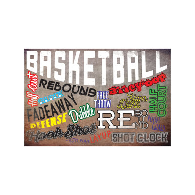 Basketball Slang 1 Piece Wall Art on Canvas