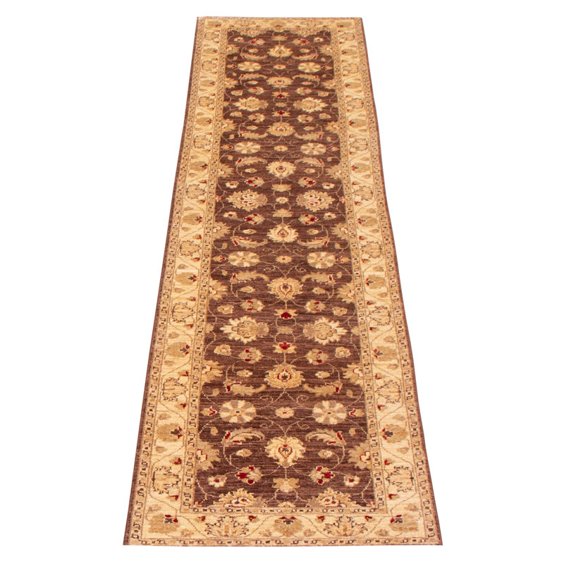 Tapis de couloir unique en laine noué à la main 2 pi 6 po x 10 pi 7 po One Age of a Kind Exmore