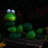 16"H Caterpillar Solar Statue with Light-Up Eyes