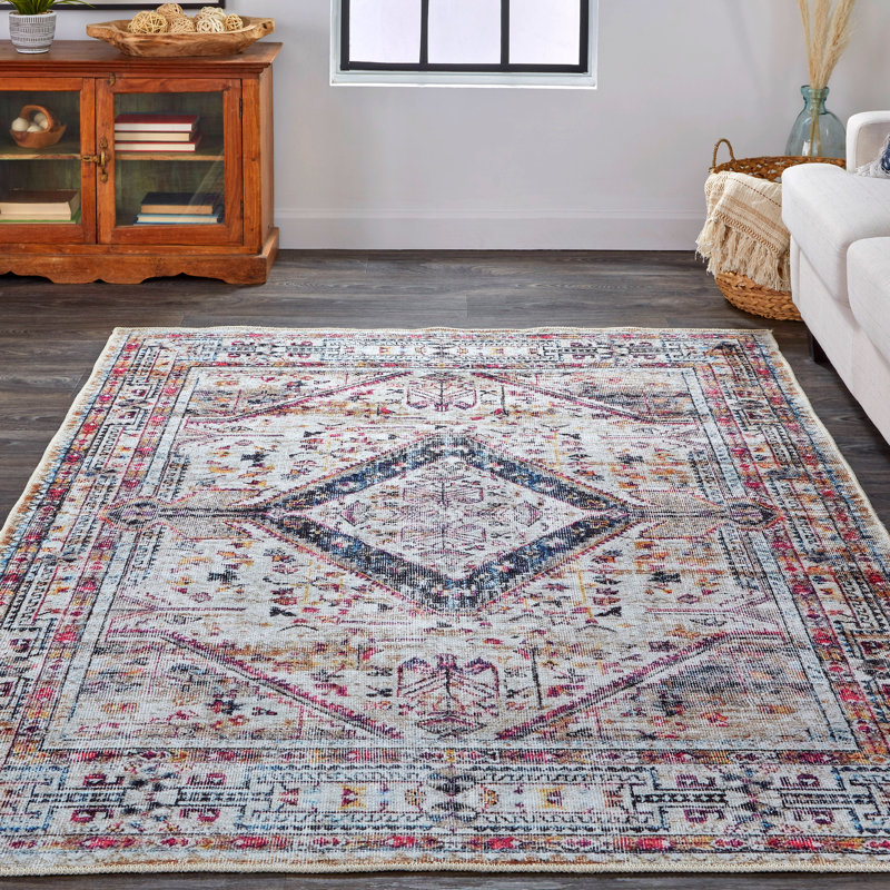 Landwehr Performance Washable Oriental Indoor Rug, Rectangle 5'3" x 7'6"