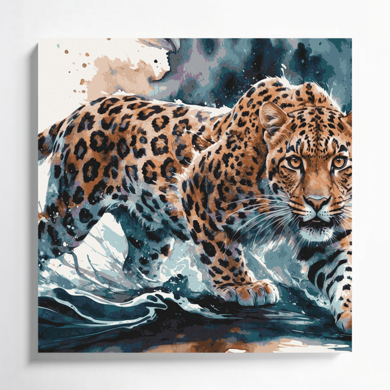 Art mural sur toile Big Cats, 12" H x 12" W