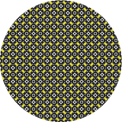 Tapis floral vert