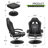 Recliner Upholstered Video Gaming Chair with Ottoman