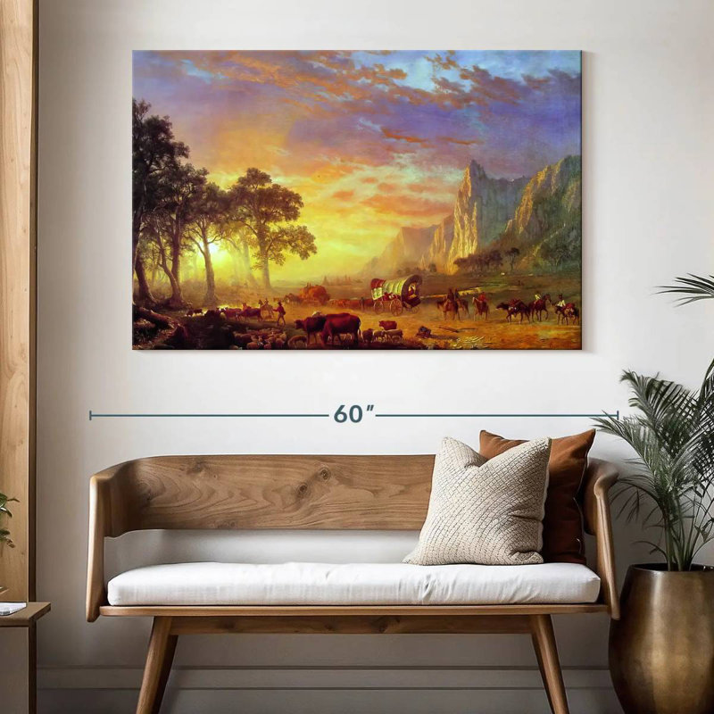 Lelar The Oregon Trail 1869, 34" H x 51" W