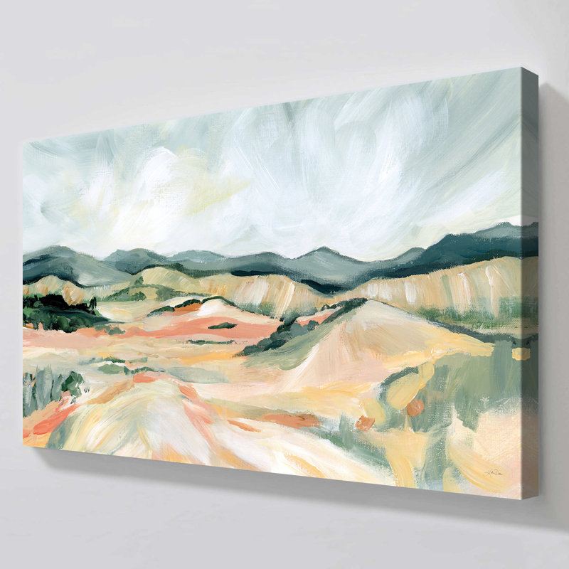 "Vermillion Landscape III" par Katrina Pete, reproduction sur toile, H 36 po x l 60 po