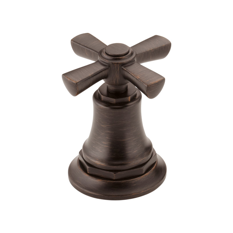 Rook® Widespread Bathroom Faucet with Drain Assembly, 1.2, Cross, Venetian Bronze
