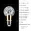 Ampoule DEL en cristal de style solide, blanc chaud 3000K, ampoules à culot moyen E26 / 27 (base non incluse)-121723586