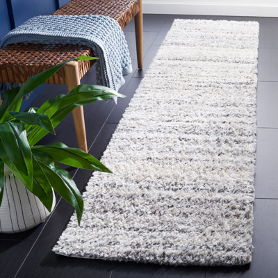 Mena Abstract Gray/Ivory Area Rug