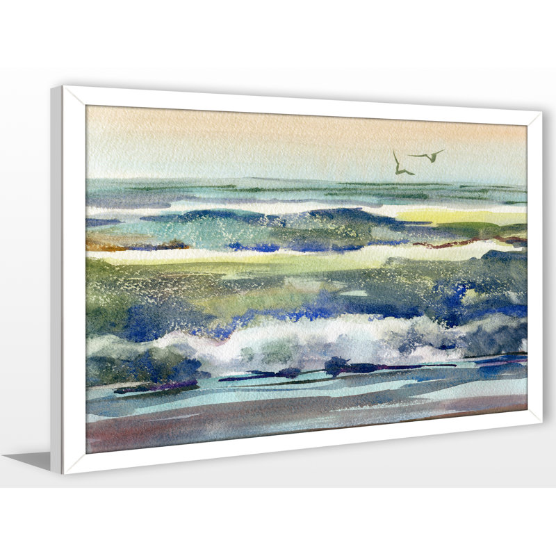 « h2o 3 », reproduction d’art encadrée, H 35,5 po x l 51,5 po x P 0,75 po