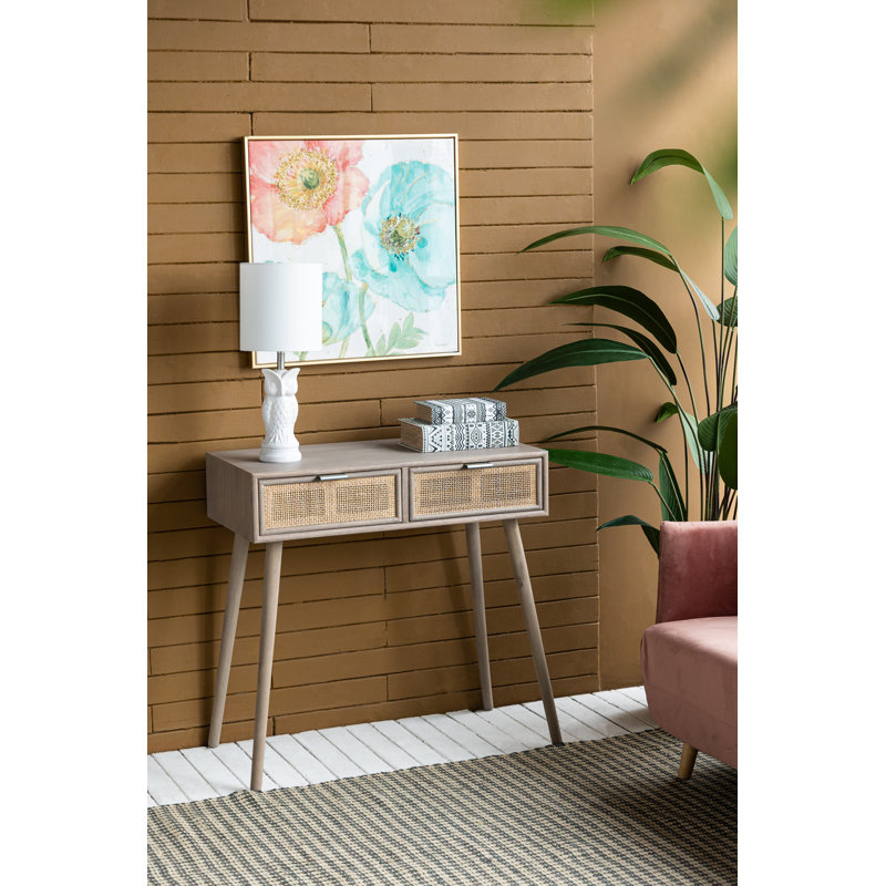 Gavrilin 16.5'' Console Table, Gray Top/Gray Base
