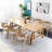 Burlywood Rectangular Solid Wood Dining Table For Dining Room/Kitchen-2129651177