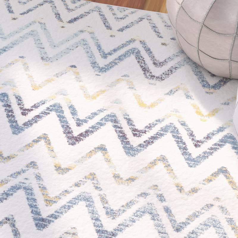 Tapis crème / doré Annette, Rectangulaire 3 pi x 5 pi