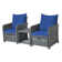 Ensemble de conversation pour terrasse 2 personnes avec coussins et repose-pieds Mapleview