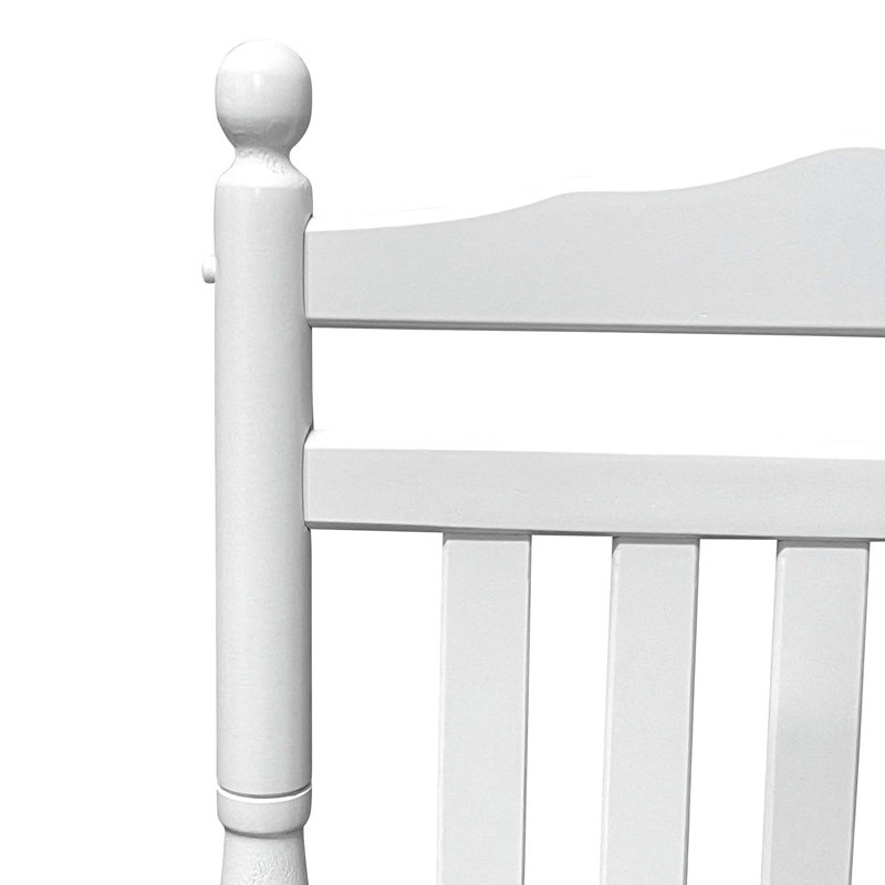 Chaise berçante pour le balcon, pour l'intérieur et l'extérieur, Blanc