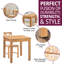 2 - Person Solid Oak Dining Set-91486989