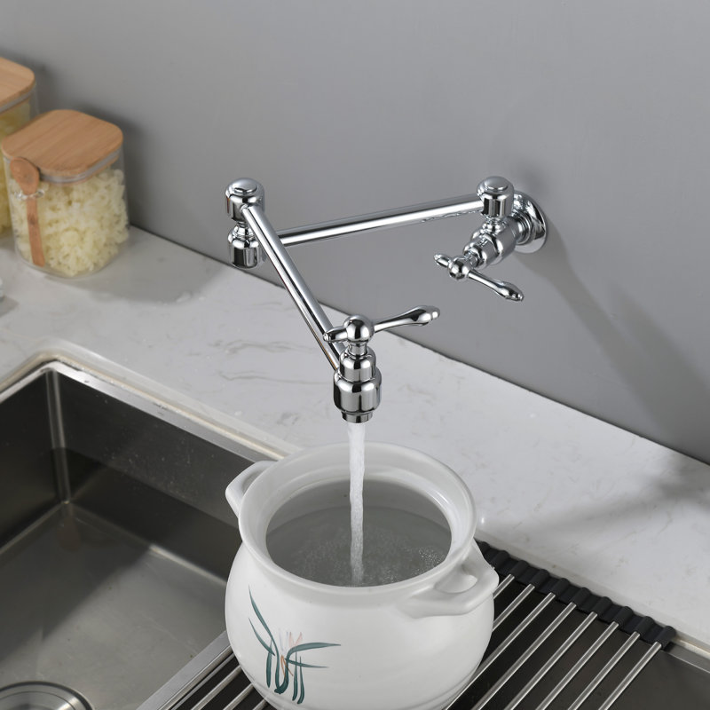 Robinet remplisseur avec accessoires, Chrome poli