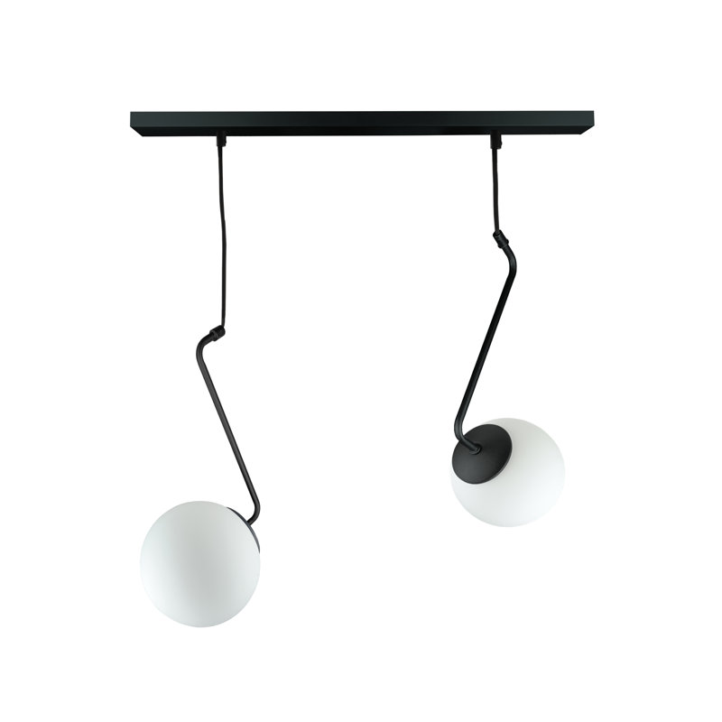 Suniya - Light Matte Black Unique/Statement Pendant, 2
