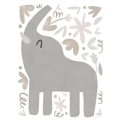 «Nursery Elephant On Canvas» par Lady Louise Designs