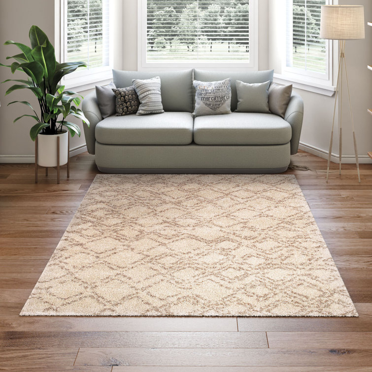Becton Geometric Ivory Area Rug