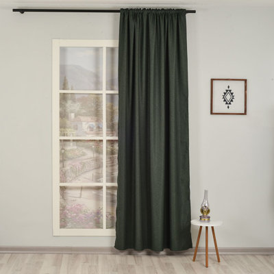 100% Blackout Extra Long & Extra Wide Custom Made Decorative Single Panel Curtain -  Lilijan Home & Curtain, Llj-30227-EXT-BO-1DC-12011-5263