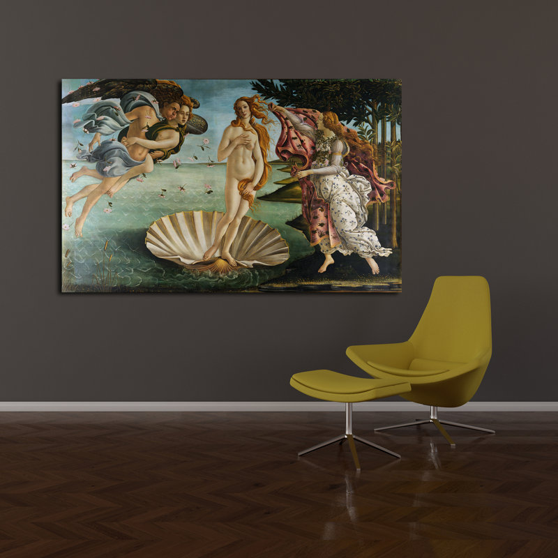 «La naissance de Vénus», reproduction d'art sur toile tendue, H 20 po x l 30 po x 1,5 po